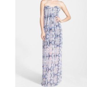 Like Mynded Constance Strapless Snakeskin Dress